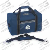 ERGODYNE Duffel Bag: 16 1/2 in L x 7 1/2 in W x 10 in D, Polyester, Blue, 11-20 in/21-30 in, 0-10 in (MPN GB5220). Key specifications — Color: Blue; Closure Type: Zipper; Features: Padded Shoulder Strap; Brand: ERGODYNE.
