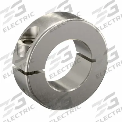 RULAND MANUFACTURING Shaft Collar: 1-Piece, Metric, Round, Clamp-On, 25 mm Bore Dia - Stainless Steel Shaft Collars