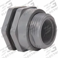 HAYWARD Bulkhead Tank Flange: PVC Body, 1/2 in Female Socket Inside, FKM Gasket, 1/2 in Flange Dia (MPN BFA1005CFL). Key specifications — Fitting Material: PVC; Brand: HAYWARD.