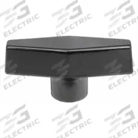 DAVIES Hand Knob: T, Thermoset, 1/4"-20 Thread, 14 mm Thread Lg, 2.5 in Dia (MPN 3092). Key specifications — Brand: DAVIES.