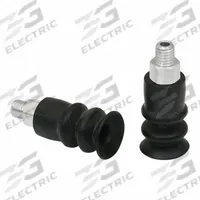 SCHMALZ Vacuum Pad Assembly: 2.5 Folds, M5, 13 mm Pad Dia, NBR, 55 A, Black, 26 mm Pad Ht (MPN 10.01.05.01045). Key specifications — attr1019168: 55 A; attr1019165: 10.01.05.01045; attr1019167: SCHMALZ; attr1019180: Black.