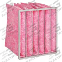 GRAINGER Pocket Air Filter: 24 in x 24 in x 18 in, MERV 13, Pink, Fiberglass, 6 Pockets (MPN 5E848). Key specifications — Display Sell UOM: EA; Brand: GRAINGER; Media Material: Fiberglass; Performance Rating: MERV 13.