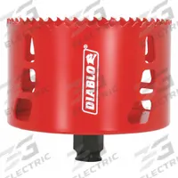 DIABLO Hole Saw: 4 1/8 in Saw Dia., 4 Teeth per Inch, 2 3/8 in Max. Cutting Dp, Bi-Metal (MPN DHS4125). Key specifications — attr1098070: 4; attr1098087: DIABLO; attr1098073: Snap-Lock Plus™.
