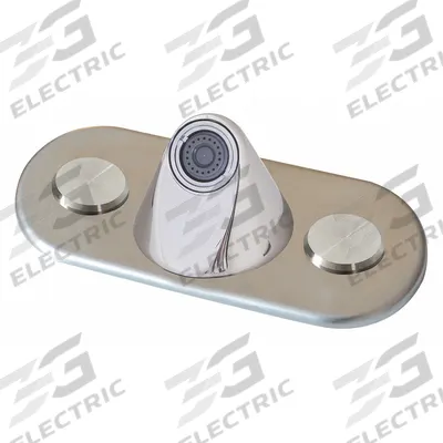 BESTCARE Bathroom Sensor Faucet: WH3377, Centerset, Brass, Chrome, Manual, Plug-In - Button-Operated Institutional Faucets