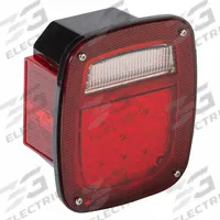 GROTE Box Lamp: LED, Stop Light, Red, Square, 6 3/4 in Overall Ht, 5 3/4 in Overall Wd, Bracket (MPN G5212). Key specifications — Standards: FMVSS 108; Electrical Connection: Blunt Cut Wires; Brand: GROTE; Installation Type: Permanent; Lens Color: Red; Mount Type: Bracket; Lighting Technology: LED; Light Type: Stop Light.