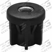 ELESA Tube End Leveling Mount: Round, Plastic, 1" Thread Size, 1,232 lb Capacity, 0.079 in (MPN NDX.T-1-3/4X0,12 B 1-8). Key specifications — Thread Size: 1"; Body Material: Plastic.