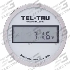TEL-TRU Digital Thermometer: -67°F to 302°F, +/-0.4, 0.1°F /0.1°C, Fahrenheit (MPN ND3BXDV11W1-P12046). Key specifications — Brand: TEL-TRU; Accuracy: +/-0.4.