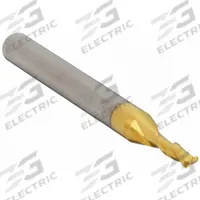 APPROVED VENDOR Square End Mill: Carbide, TiN Coated, 2 Flute, 1/32" Mill Dia, 1/8" LOC, 1-1/2" OAL (MPN 204-001002)