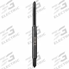 MILWAUKEE Straight Flute Tap: #4-40 UNC, 2B, 4 Flute, Plug Chamfer, Black Oxide Carbon Steel (MPN 49-57-5108)