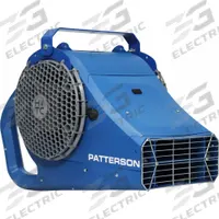 PATTERSON Mounted Fan: 115V AC, 1/2 hp Motor HP, Ceiling/Wall Mount, Non-Oscillating, Arm (MPN FHVTCA). Key specifications — Brand: PATTERSON; Voltage: 115V AC; Number of Speeds: 1; Fan Mounting Location: Wall; Oscillation: Non-Oscillating; Mounting Type: Arm.