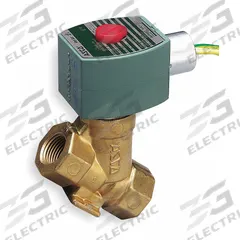 REDHAT Solenoid Valve: 2-Way, Normally Closed, 3/4 in Pipe Size, 110V AC/120V AC, Watertight (MPN 8222G005). Key specifications — Coil Enclosure: Watertight; Pipe Size: 3/4 in; Voltage: 120V AC; Brand: REDHAT.