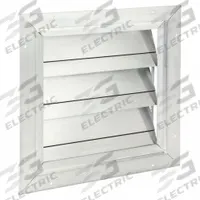 16.75"H-W 4.5"L Aluminum Backdraft Dampr: For 12 in Fan, Single Panel, 16 3/4 in H, 16 3/4 in W (MPN 4HX76). Key specifications — Airflow Direction: Vertical; Blade Type: Flat Blade; Brand: DAYTON; Maximum Air Velocity: 2250 fpm; Mounting Position: Vertical.