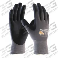 PIP Coated Gloves: 3XL ( 12 ), Foam, Microporous Nitrile, Palm, Dipped, ANSI Abrasion Level 3, 12 PK (MPN 34-874). Key specifications — attr86983: Yes; attr86969: Knit; attr86942: PIP; attr86957: No; attr86960: Palm; attr86962: Black; attr86963: Microporous Nitrile; attr86972: Foam.