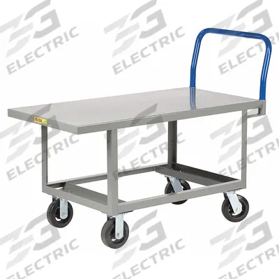 LITTLE GIANT Platform Truck: 2,000 lb, 60 in L x 24 in W x 26 in H Deck, Solid, 12 ga Deck - Work-Height Platform Trucks