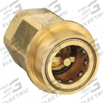 SNAP-TITE Hydraulic Quick Connect Hose Coupling: 1 1/4 in, Brass, 18.93 lpm Max. Flow Rate - H Series Hydraulic Quick-Connect Coupling Bodies