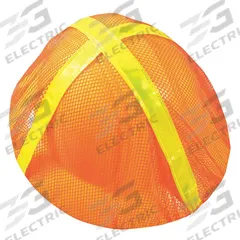 OCCUNOMIX Full Brim Hard Hat Cover: Polyester Mesh, Orange, Hard Hats (MPN V896-FBO). Key specifications — Cover Material: Polyester Mesh; Head Protection Color: Orange; For Use With: Hard Hats; Brand: OCCUNOMIX.