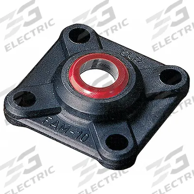 IGUS 4 Bolt Flange Bearing: 4 Bolt, 7/16 in Bore, 1 9/16 in Overall Lg - Maintenance-Free Flange-Mount Plain Bearings