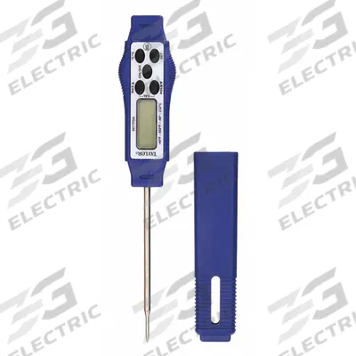 TAYLOR Digital Food Service Thermometer: Food Safety, LCD, 5 3/4 in Overall Lg - Digital Thermometers for Food
