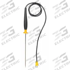 FLUKE Air and Surface Temperature Probe: -40°F to 1,500°F /-40°C to 816°C, ±2.2°C @ -40 to 293°C (MPN 80PK-26). Key specifications — Brand: FLUKE; Accuracy: ±2.2 °C @ -40 to 293 °C; Handle Type: Straight.