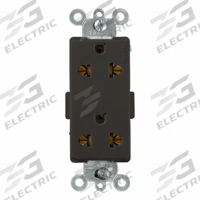 LEVITON Plugs and Receptacles: Duplex, 5-15, Black, 125/250V AC, 15 A_16 A - General Purpose Receptacles