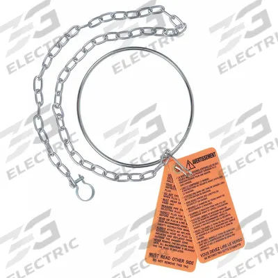 CHERNE Replacement Ring and Chain: Stainless Steel, 24 in Overall Lg - Blocking Plug Replacement Parts & Accessories