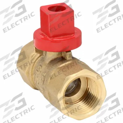 NIBCO Manual Two-Way Ball Valve: 1/2 in, Brass, Straight, FIP x FIP - Brass Ball Valves