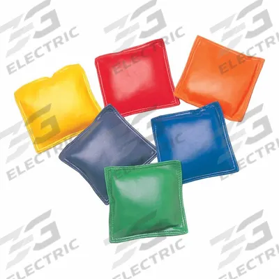CHAMPION SPORTS Bean Bag Set: 5 in Game Piece Lg, Green/Orange/Purple/Red/Royal Blue/Yellow (MPN mbb5) - Bean Bags