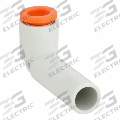 SMC Push-Fit Elbow Fitting: 6 mm OD x 10 mm OD Size, Push-to-Connect x Push-to-Connect - Polybutylene & Brass Tube Fittings