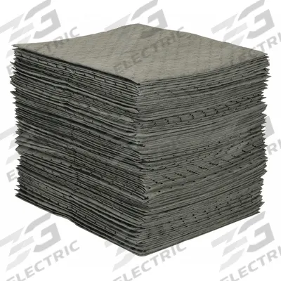 CONDOR Sorbent Pad: 26 oz Volume Absorbed Per Pad, 19 in x 15 in Pad Size (L x W) - Sorbent Pads