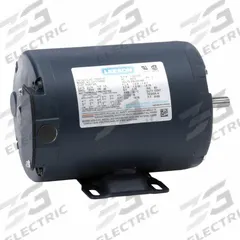 LEESON General Purpose Motor: Rigid Base Mount, Totally Enclosed Non-Ventilated, 1/3 hp, 230/460V AC (MPN 100443.00). Key specifications — Brand: LEESON; Nameplate Voltage @ 60 Hz: 230/460V AC; Full Load Current @ 60 Hz: 1.2 A; Nameplate RPM @ 60 Hz: 1,725 RPM; Motor Enclosure: TENV.