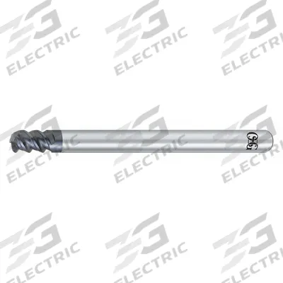 OSG Corner Radius End Mill: Carbide, WXS Coated, 3 Flute, 12 mm Mill Dia, 18 mm LOC - Reduced-Neck Carbide Corner-Radius End Mills for Hardened Materials