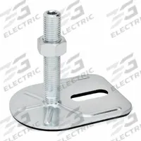 JW WINCO Male-End Leveling Mount: Swiveling Stud, 3/4"-10 Thread Size, 3 3/20 in, 3,597 lbf Capacity (MPN 42-80-3/4X10-150-E3-UK). Key specifications — Base Shape: Rectangular; Load Capacity: 3,597 lbf; Thrust Pad Material: Buna-N; Mounting Holes: Mounting Holes Included; Includes: Rubber Pad; Base Width: 3-3/20 in.