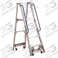 LOUISVILLE LADDER Platform Stepladder: 4 ft Ladder Size, Aluminum, 300 lb Load Capacity, 42 lb Wt (MPN AP5004). Key specifications — Brand: LOUISVILLE LADDER; Included Features: Handrails.