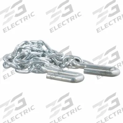 CURT Towing Chain: Open Hook Attachment, Light Duty, 30, 48 in Overall Lg - Safety Chains
