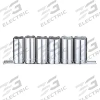 WESTWARD Socket Set: 3/8 in Drive, 6 Piece, 6-Point, Metric, 20 mm to 25 mm (MPN 53PN48). Key specifications — attr1224269: 3/8 in; attr1204685: Tether Ready; attr1204650: 20 mm to 25 mm; attr1204673: Socket Bits Not Included; attr1204688: WESTWARD; attr1206170: Deep Sockets.