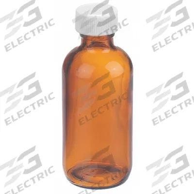 WHEATON Bottle: 60 mL, Amber, 20-400 mm, No Closure, No Closure - Amber Narrow Mouth Round Glass Lab Bottles