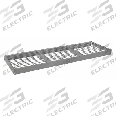 TENNSCO Shelf: 72 in x 24 in, 2,000 lb Load Capacity, Steel, 5 ga Decking, Gray - Wire Decking Shelf Kits for Boltless Shelving