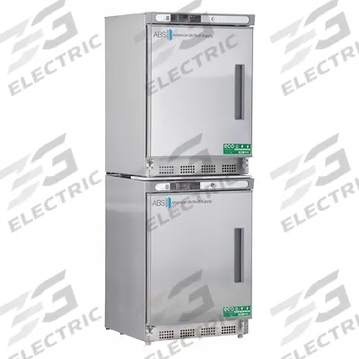 AMERICAN BIOTECH SUPPLY Refrigerator and Freezer: 4.6 cu ft Refrigerator Capacity, 2 Doors - General Purpose Lab Refrigerator-Freezers