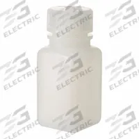 NALGENE Laboratory Bottle: 60 mL, 2 fl oz, HDPE, Natural, 28 mm Screw Closure Size, Square, Unlined (MPN 2114-0002). Key specifications — Body Color: Natural; Brand: NALGENE; Closure Included: Yes; Graduated: No; Closure Attached: Attached.
