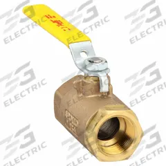 APOLLO Manual Two-Way Ball Valve: 1 in, Bronze, Straight, FNPT x FNPT, 600 psi Max. Pressure (CWP) (MPN 7014564). Key specifications — Brand: APOLLO; Handle: Lever.