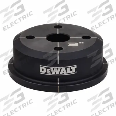 DEWALT Knockout Die: 10 ga Sheet Metal Capacity (Steel), 3 in Nominal Size, Round - DEWALT Knockout Punches & Dies