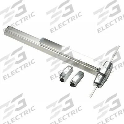 VON DUPRIN Surface Vertical Rod: 4 ft Max Door Wd - Surface Vertical Rod Push Bars