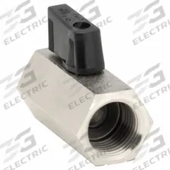 APPROVED VENDOR Manual Two-Way Ball Valve: 1/2 in, Nickel-Plated Brass, Straight, FNPT x FNPT (MPN G-CBV-50NL). Key specifications — Brand: APPROVED VENDOR; Handle: Wedge.