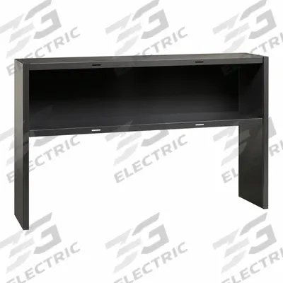 HIRSH Desk Hutch: Black, 0 Drawers, 59 in Overall Wd, 36 in Overall Ht - Hutches