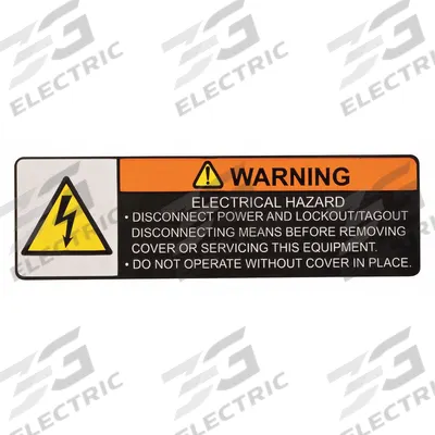 CM Warning Label: Electric Chain Hoists, 500 lb_1,000 lb_2,000 lb Compatible Load Capacity - Warning Labels for Hoists