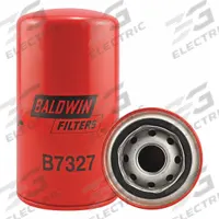 BALDWIN FILTERS Oil Filter: B7327, LF16117, M27 x 2.0 Thread Size, 6 5/8 in Overall Ht, Oil, Spin-On. Key specifications — Baldwin Interchange: B7327; FleetGuard Interchange: LF16117; Brand: BALDWIN FILTERS; Compatible Vehicle Make: Case IH; Includes: Anti-Drainback Valve; Media Material: Cellulose.