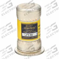 BUSSMANN Fuse: Class T, LPT Series, Time-Delay, 60 A, 600 V AC, 300 V DC, Non-Indicating (MPN LPT-60). Key specifications — Brand: BUSSMANN; Series: LPT.