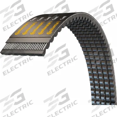 CONTINENTAL V-Belt: 5/CX90-A, 5 Ribs, 94 in Outside Lg, 4 13/32 in Top Wd - CX Section Banded V-Belts
