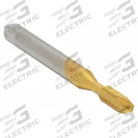 CLEVELAND Spiral Point Tap: 1/4"-20 UNC, H3 / 2B, 2 Flute, Plug Chamfer, TiN Coated High Speed Steel (MPN C55316)
