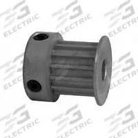 DAYTON Timing Pulley: Curvilinear, Fixed, For 9 mm Belt Wd, 14 Teeth, 3 mm Pitch, Aluminum (MPN 14-3M09-6CA2). Key specifications — Brand: DAYTON; Finish: Clear Anodized; For Belt Series: Powerhouse®.